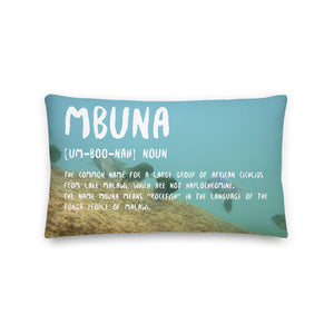 Mbuna Definition Throw Pillow