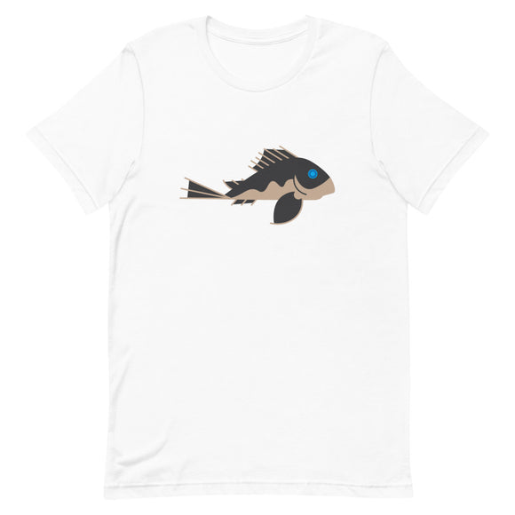 Panaque cochliodon (Blue Eyed Panaque) T-Shirt  | Blue X 2D
