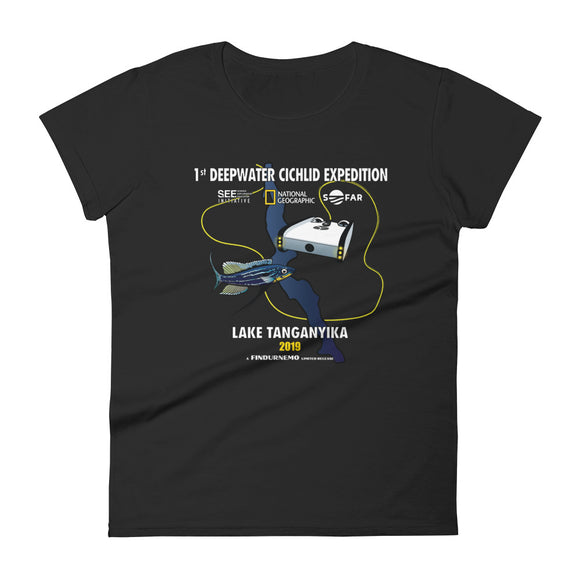 1st Deepwater Cichlid Expedition Limited Edition Women's  T-shirt (Part 1 of 2)