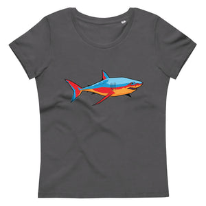 Great Digital Shark Women's fitted eco tee